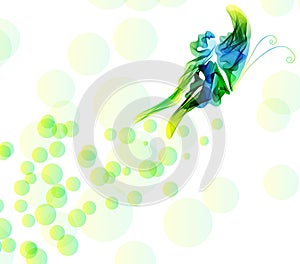 Smooth abstract butterfly background