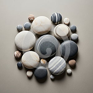 Smooth and the arrangement is circular creating a visually appealing