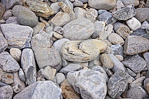 Smooth beach rocks in Maine