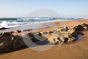 Smooth Beach Sand After Water Recedes