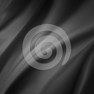 Smooth black cloth background folds