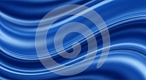 Smooth Blue Abstract Wave Texture with Gentle Motion