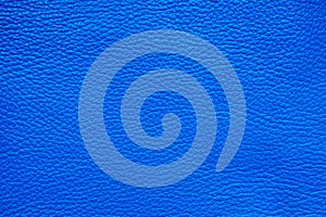 Smooth blue natural leather texture for background