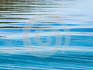 Smooth Blue Ripples in Water