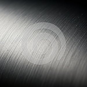 Smooth, brushed metallic surface with a subtle gradient from light to dark. Fine