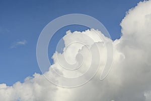 Smooth clouds and sky background