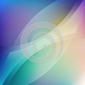 Smooth color transparancy wave background photo