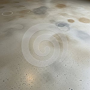 Smooth concrete floor with a polished surface, displaying subtle variations in color