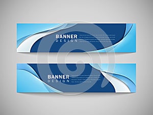 Smooth curve lines background advertising banner