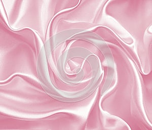 Smooth elegant pink silk or satin as wedding background