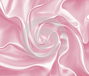 Smooth elegant pink silk or satin as wedding background