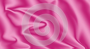 Smooth elegant pink silk or satin clothes texture background.