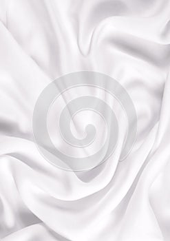 Smooth elegant white silk