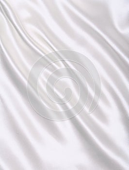 Smooth elegant white silk as wedding background