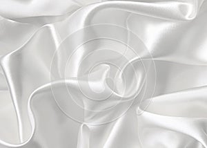 Smooth elegant white silk as wedding background