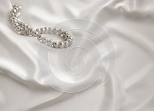 Smooth elegant white silk background