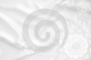 Smooth elegant white silk background