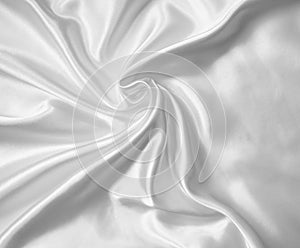 Smooth elegant white silk or satin as wedding background