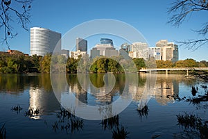 Downtown Alexandria Virginia Buildings Reflected in the Potomac River photo