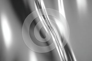 Elegant Silver Fabric Texture with Light Reflections for Design