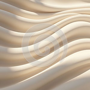 Smooth, flowing waves create an abstract pattern of curved lines, casting soft shadow