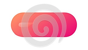 Smooth Gradient Capsule Button, Modern UI Element, vector design Generative AI