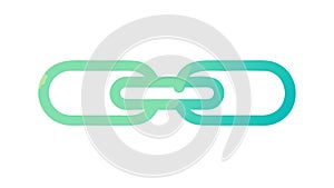 Smooth Gradient Connectivity Chain Link Vector, vector design Generative AI