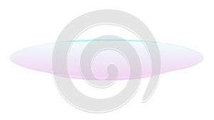 Smooth Gradient Oval Shape Abstract Design Element, vector design Generative AI