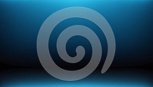 Deep Blue Gradient Studio Background dark