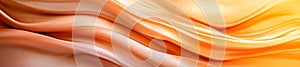 Smooth Gradient of Warm Orange Tones with Flowing Silk Texture