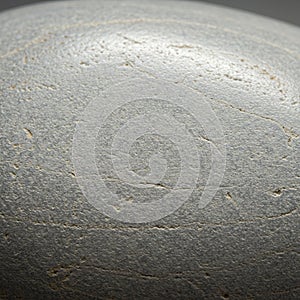 Smooth, gray stone surface with subtle veining and fine texture. The image shows a