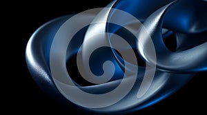 Smooth intersecting layers form a dynamic flowing wave-like effect