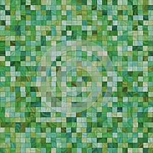 Smooth irregular green tiles