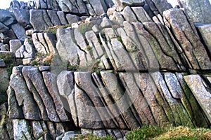 Smooth layered rock in Northern Ireland