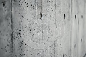 Smooth Light Grey Concrete Wall Close-up