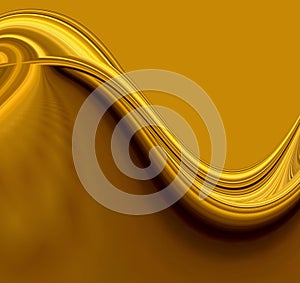 Smooth Liquid Gold Waves