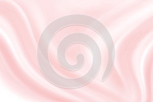 Smooth luxurious design pastel pink white elegant gradient graphic pattern abstract texture background. Illustration fabric silk
