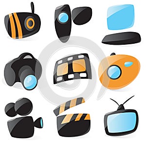 Smooth media device icons