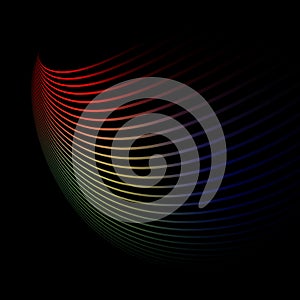 Smooth multi clored pattern