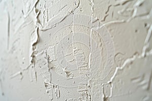Smooth Off-White Drywall Surface Close-Up