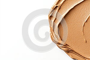 Smooth peanut butter texture