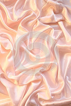 Smooth pink satin background