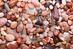 Smooth pink stones