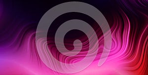 Smooth Pink Waves Abstract Art on Dark Backdrop.