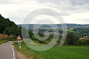 smooth road in the forest
