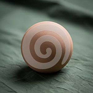 The lighting casts a soft shadow emphasizing its spherical shape