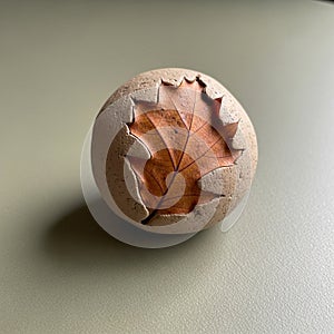 Has a slight texture with visible veins on the leaf highlighting