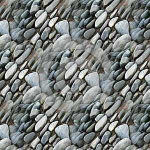 Smooth Round Pebble Stones Abstract Art Background