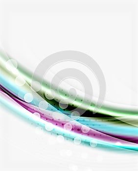 Smooth silk wave template