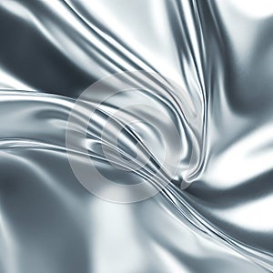 Smooth Silver Texture with Artistic Abstract Pattern